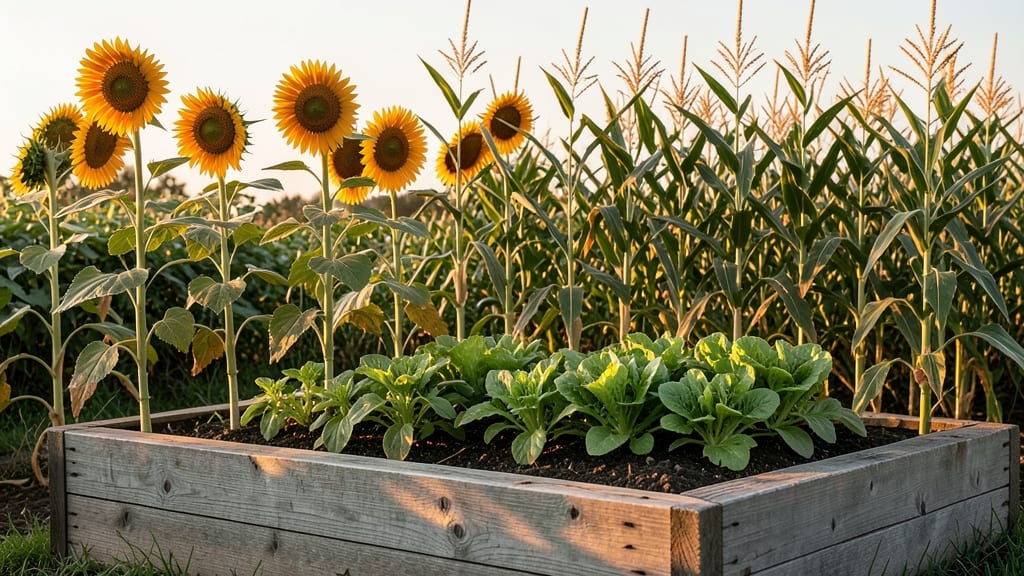 Living Shade with Tall Plants