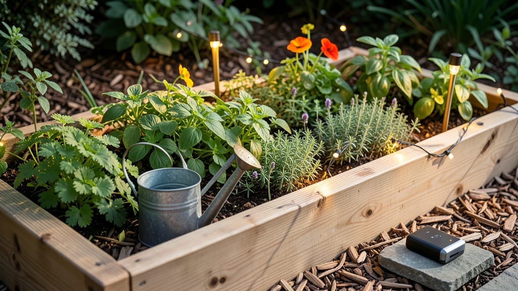 Raised Garden Bed Solar Lights: Twilight Illumination for Nighttime Harvests
