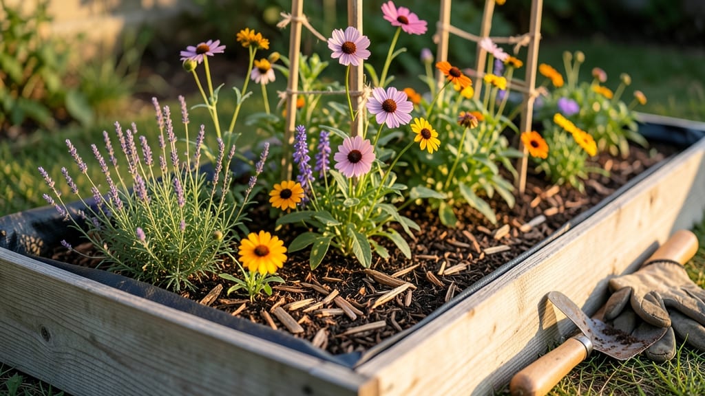 Raised Bed Flower Garden Layout: Proven Zones for Sunlight, Height, and Season-Long Blooms