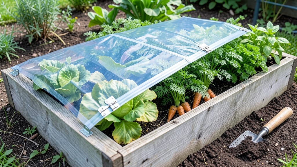 DIY Hinged Garden Bed Covers: Snap-Tight Latches for Windproof Plant Protection
