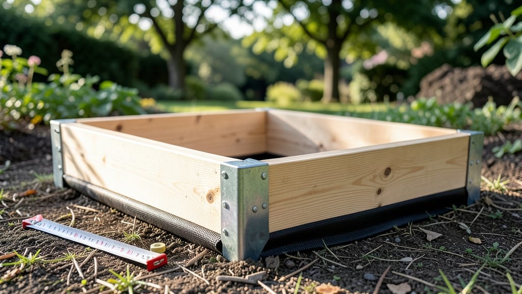 Raised Garden Bed Frame: Modular Cedar Assembly for Customizable Plant Heights