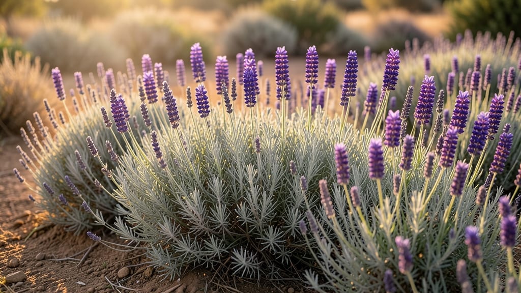 Drought-Tolerant Lavender And Snapdragons Border