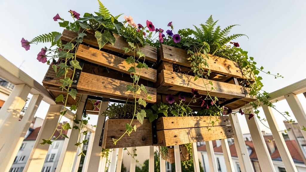 Hanging Pallet Window Boxes