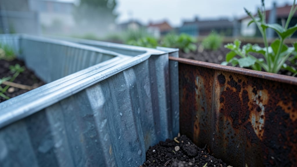 Corrugated Metal Edging for Rustic Industrial Style