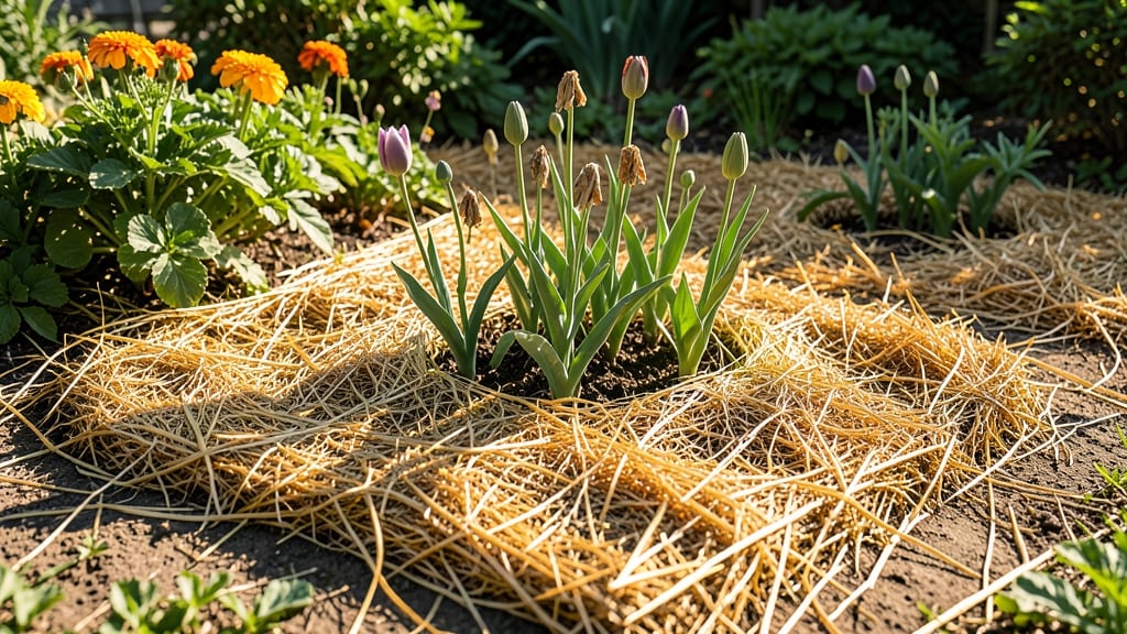 Straw Mulch for Moisture Retention