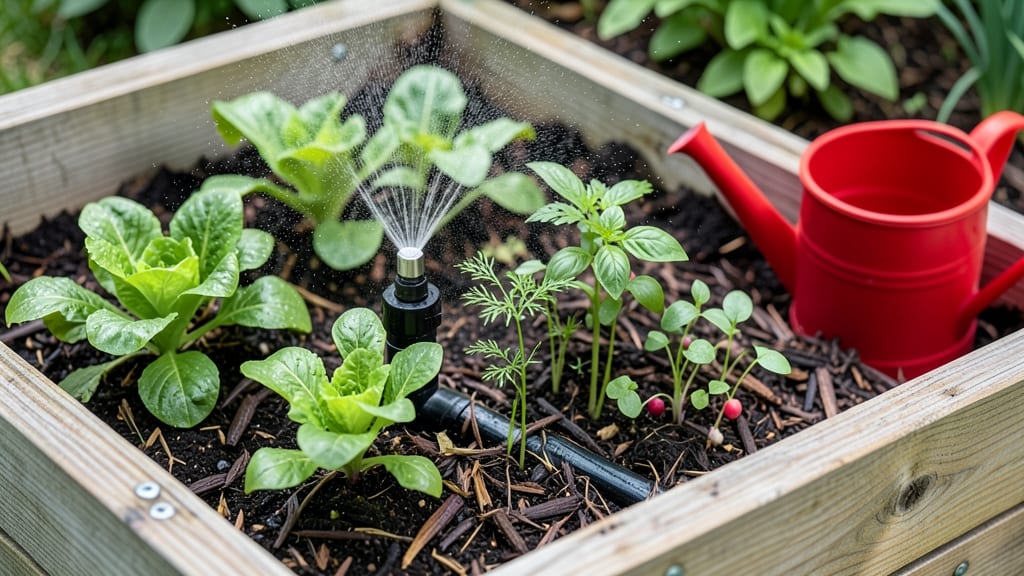 Raised Garden Bed Sprinkler: Precision Watering for Even, Drip-Free Growth