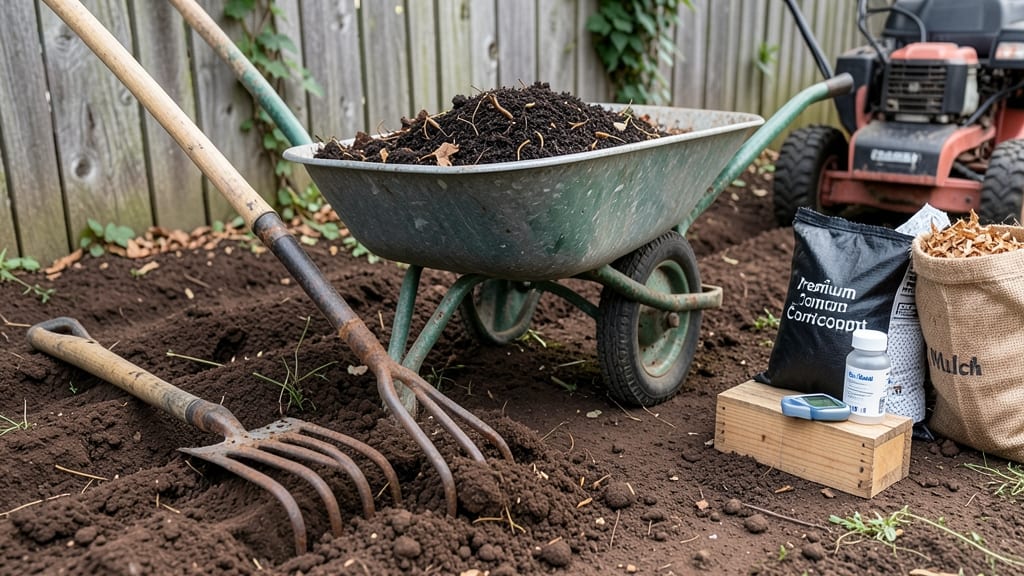 Flower Bed Soil Preparation: Loose, Nutrient-Rich Base for Blooming Success