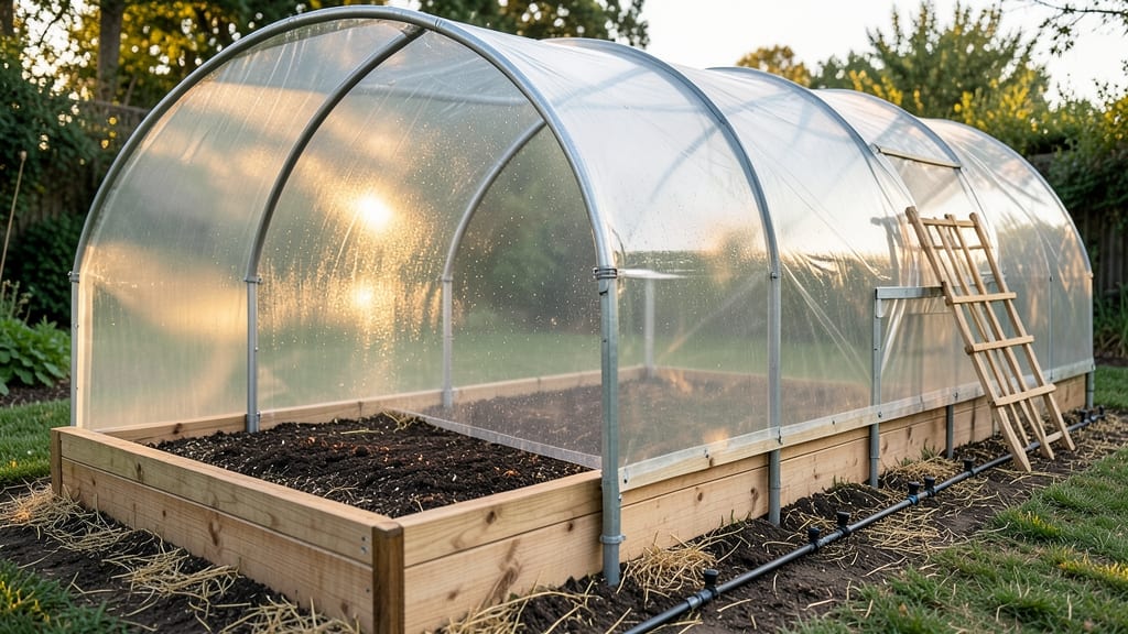 Raised Garden Bed Hoop House: Extend Your Growing Season With Simple DIY Covering
