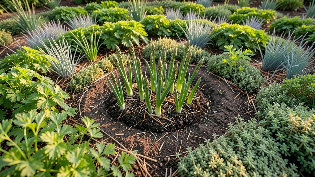 Spiral Herb Spiral Asparagus