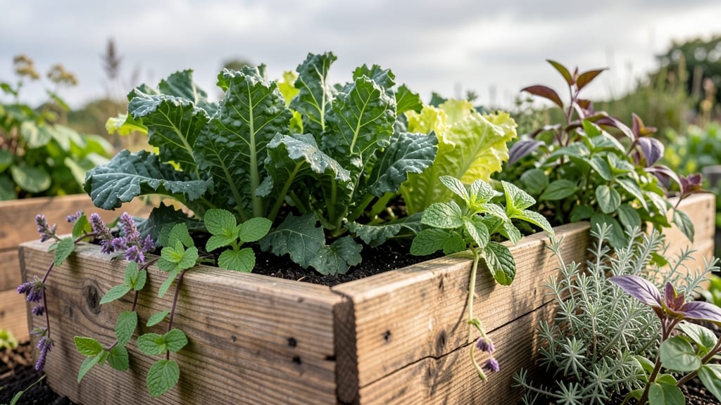 Herb-Calming Vegetable Beds