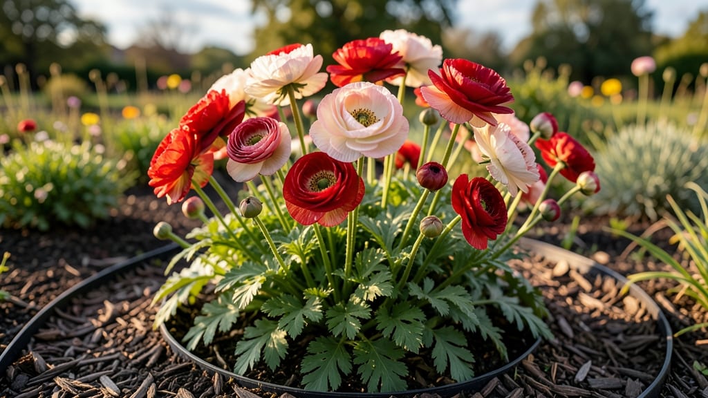 Flower Bed Ranunculus Garden: Bold Pop of Color With Foolproof Planting