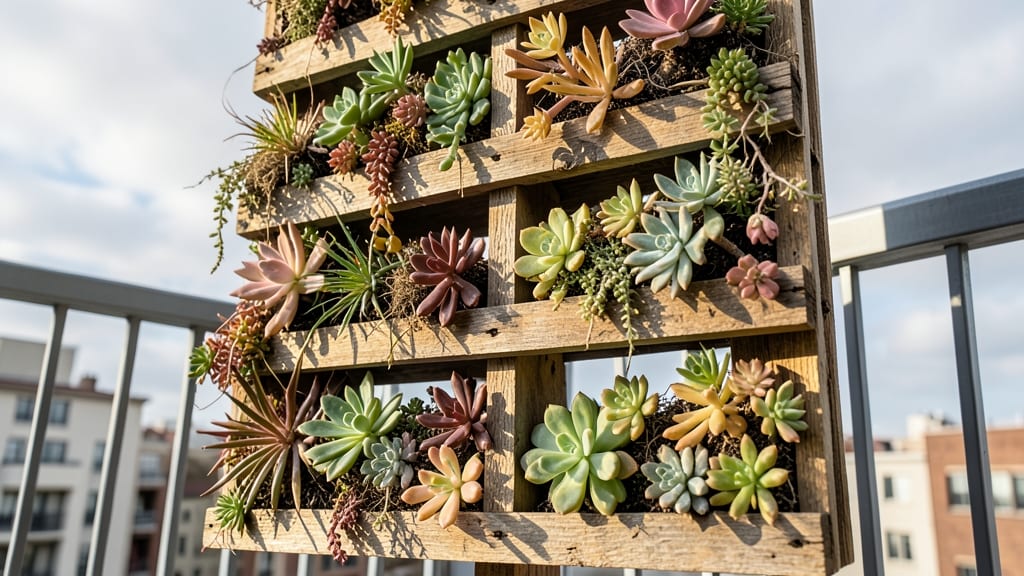 Pallet Succulent Wall Garden