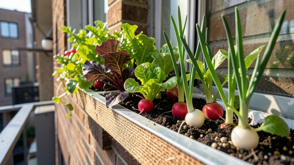Window Box Vegetable Garden