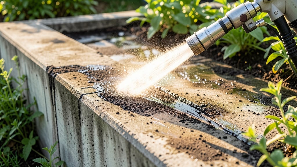 Pressure Washing with Hot Water