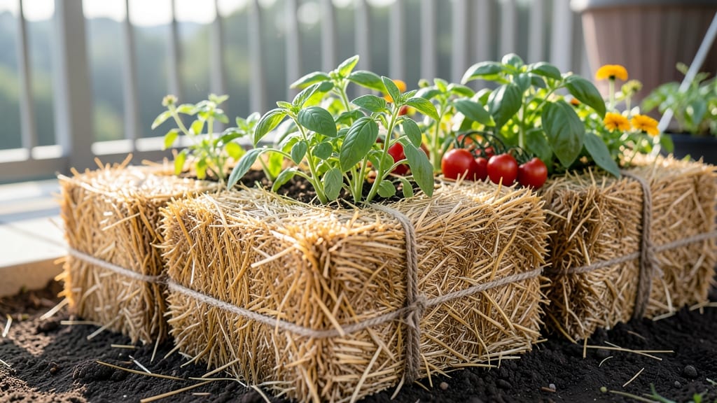 Straw Bale Garden Beds