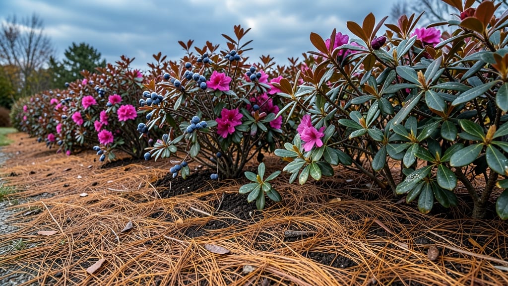 Pine Needles for Acid-Loving Plant Beds