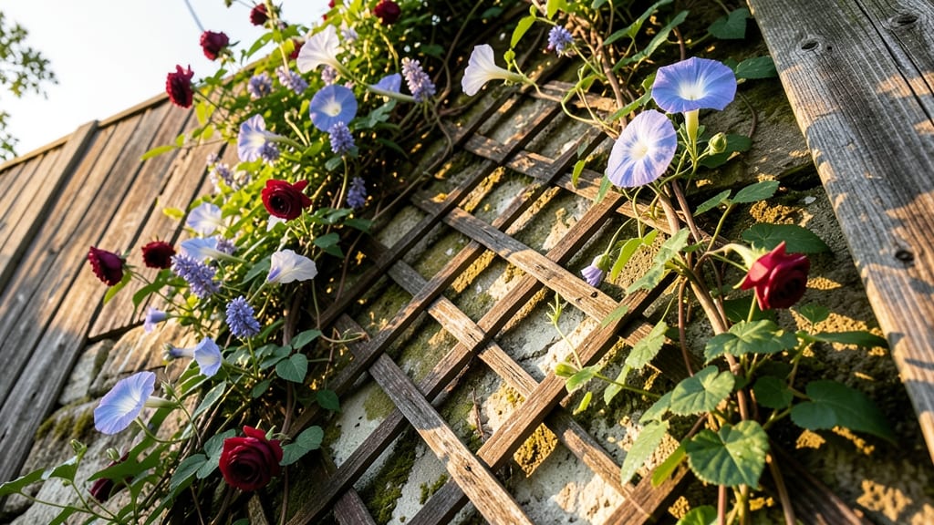 Vertical Trellis Flower Garden