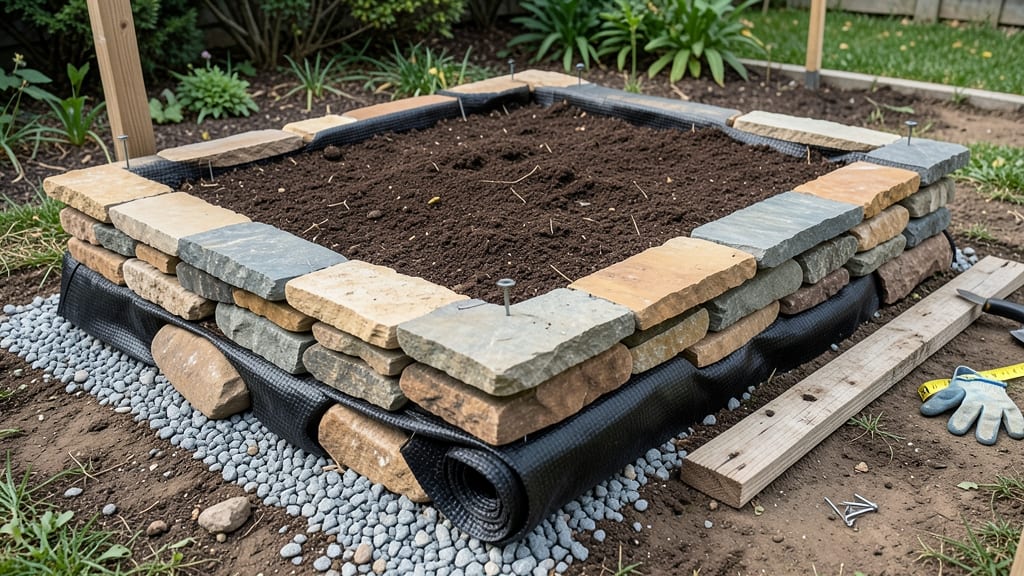 How to Make a Raised Garden Bed with Stone: Durable, Drainage-Optimized Planter Design