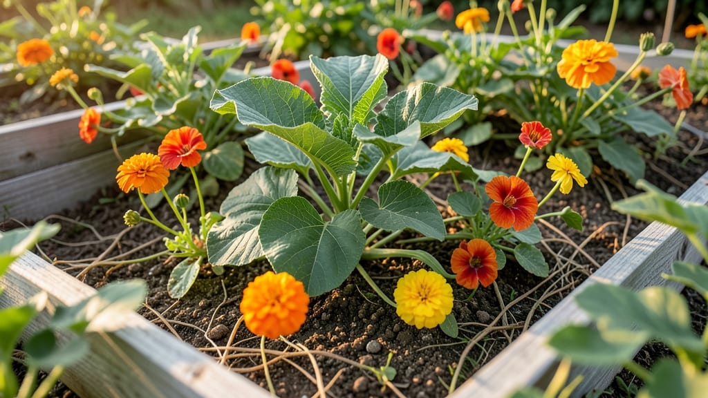 Pollinator-Friendly Flower and Vegetable Mix