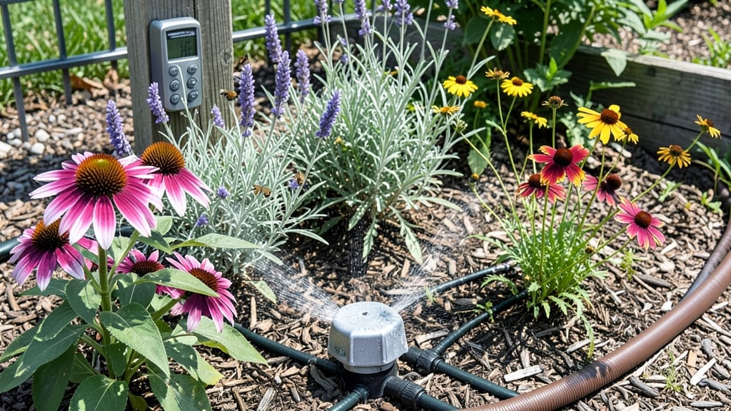 Flower Bed Sprinkler System: Pulse-Activated Coverage for Even Watering