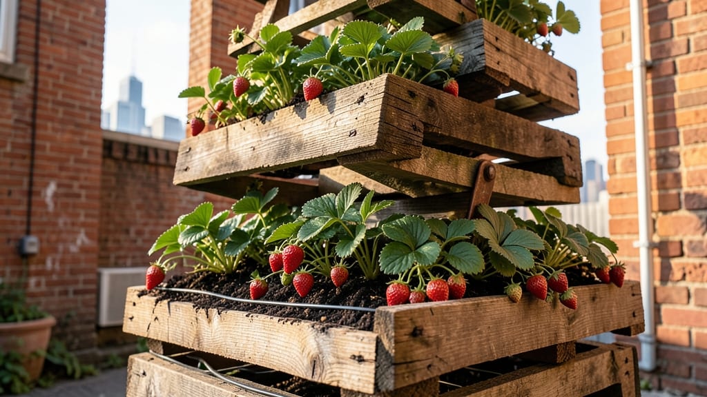 Pallet Strawberry Tower Garden