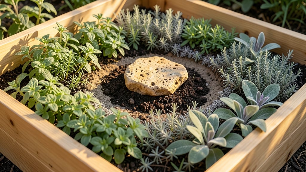 Mediterranean Herb Spiral Design