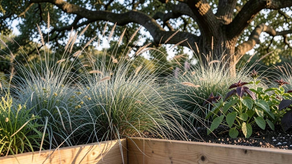 Living Edging with Ornamental Grasses
