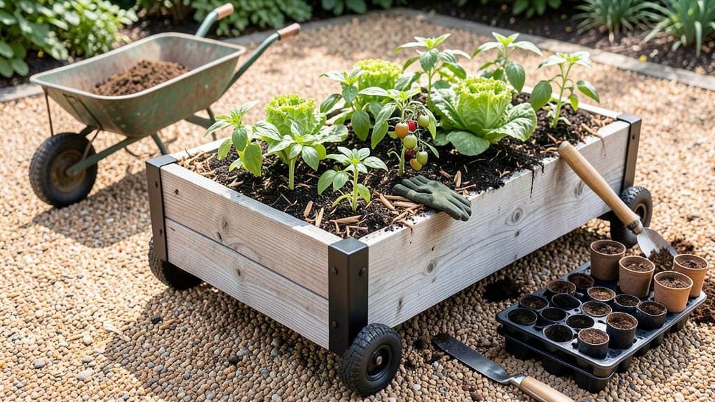 Elevated Raised Garden Beds On Wheels: Portable Plot for Season-Long Mobility