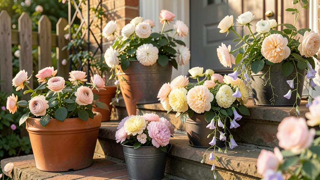 Cottage Garden Style Mixing Pots