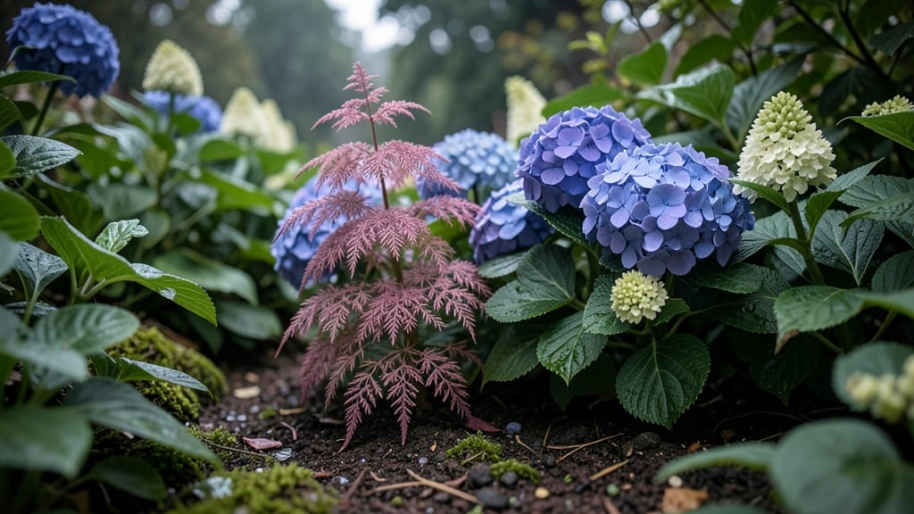 Astilbe and Hydrangea Moisture-Loving Combo