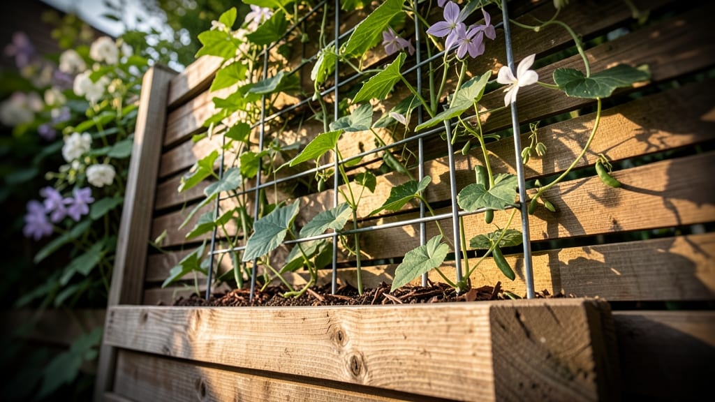 Vertical Trellis Garden Bed