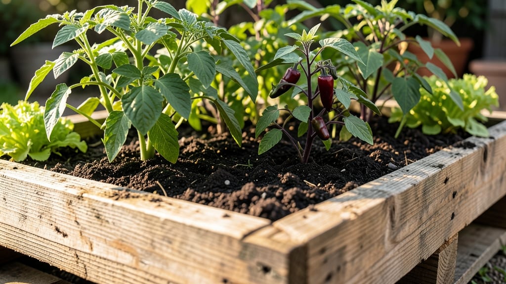 Single-Pallet Raised Vegetable Garden