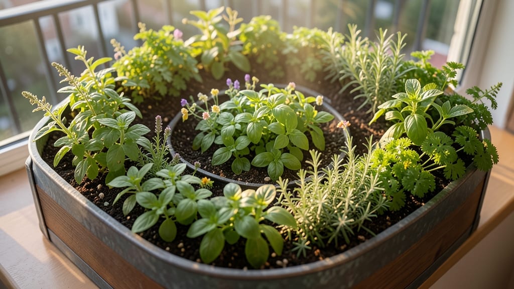 Spiral Herb Garden Layout